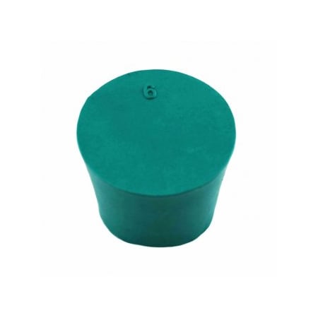 United Scientific Solid Rubber Stopper, Neoprene, No 6, 19/pk, 19PK 259100-6